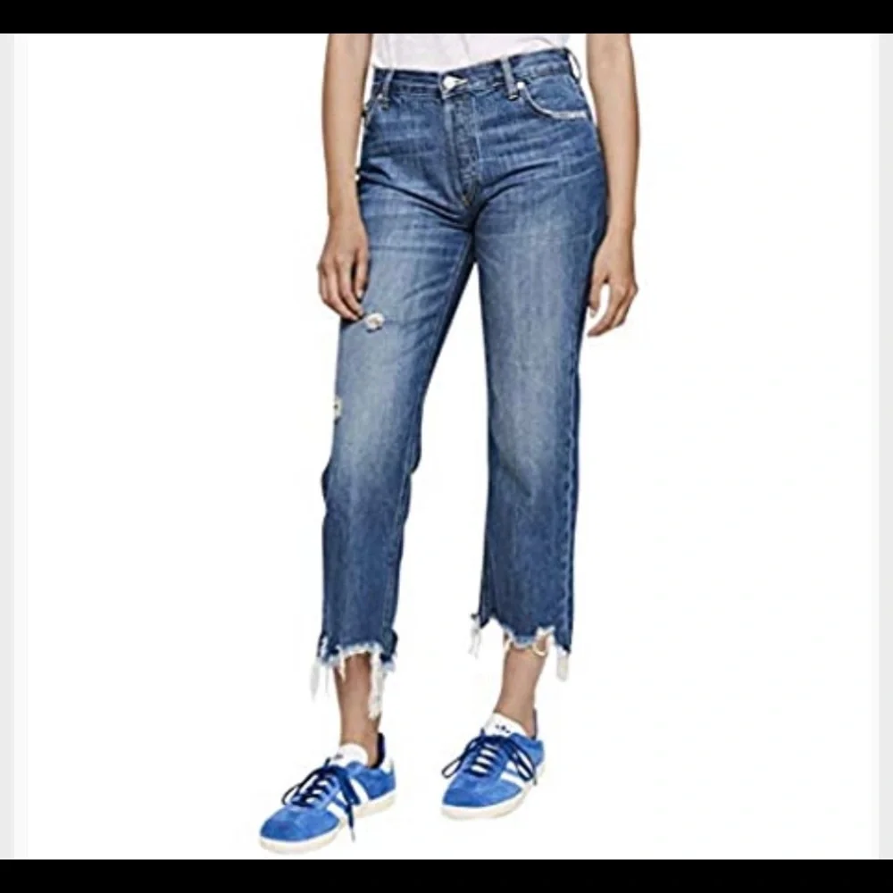 Free People cut off raw hem jeans size 30 - Picture 1 of 6